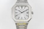 Patek Philippe Cubitus 5821 SS GRF Silver Dial on SS ZF Factory 45mm Ön Cephe Kadran ve Kasa Görünümü Super Clone ETA Saat — Kadran ve Bezel Görünümü