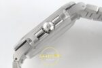Patek Philippe Cubitus 5821 SS GRF Silver Dial on SS ZF Factory 45mm Sağ Yan Kurma Tepesi ve Kasa Koruma Detayı Super Clone ETA — Kadran ve Bezel Görünümü
