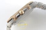 Patek Philippe Cubitus 5821 SS/RG GRF Blue Dial on SS/RG ZF Factory 45mm Sağ Yan Kurma Tepesi ve Kasa Koruma Detayı Super Clone — Kadran ve Bezel Görünümü