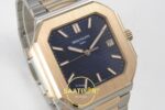 Patek Philippe Cubitus 5821 SS/RG GRF Blue Dial on SS/RG ZF Factory 45mm Sol 45 Derece Çapraz Kasa ve Bezel Profili Super Clone — Kadran ve Bezel Görünümü