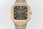 Patek Philippe Cubitus 5821 SS/RG GRF Brown Dial on SS/RG ZF Factory 45mm Ön Cephe Kadran ve Kasa Görünümü Super Clone ETA Saat — Kadran ve Bezel Görünümü
