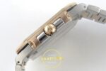 Patek Philippe Cubitus 5821 SS/RG GRF Silver Dial on SS/RG ZF Factory 45mm Sağ Yan Kurma Tepesi ve Kasa Koruma Detayı Super Clone — Kadran ve Bezel Görünümü