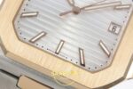 Patek Philippe Cubitus 5821 SS/RG GRF Silver Dial on SS/RG ZF Factory 45mm Yatay Kasa, Bezel ve Kordon Bütünlüğü Super Clone ETA — Kadran ve Bezel Görünümü