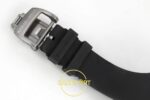 Richard Mille 01 Yohan Blake White NTPT RF on Black ZF Factory 43mmx13.5mm Arka Kapak Gravür ve Super Clone Mekanizma Görünümü — Kadran ve Bezel Görünümü