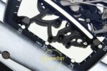Richard Mille 01 Yohan Blake White NTPT ZF on Black ZF Factory 43mmx13.5mm Yatay Kasa, Bezel ve Kordon Bütünlüğü Super Clone ETA — Kadran ve Bezel Görünümü