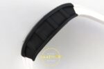 Richard Mille AVF RM061 Black Ceramic Black/White Inner Bezel White ZF Factory 43mmx14.5mm Sol Yan Kasa Kalınlık ve Fırçalanmış — Kadran ve Bezel Görünümü