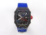 Richard Mille RM 67-02 Black NTPT France Ön Cephe Kadran ve Kasa Görünümü Rich Factory Super Clone ETA — Kadran ve Bezel Görünümü