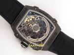 Richard Mille RM 67-02 Black NTPT UAE Edition Arka Kapak Safir Cam ve CRMA7 Rotor Görünümü Rich Factory Super Clone ETA — Kadran ve Bezel Görünümü