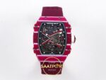 Richard Mille RM 67-02 Purple NTPT CRMA7 Ön Cephe Kadran ve Kasa Görünümü Rich Factory Super Clone ETA — Kadran ve Bezel Görünümü