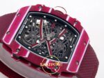 Richard Mille RM 67-02 Purple NTPT CRMA7 Yatay Kadran ve CRMA7 Mekanizma Derinliği Rich Factory Super Clone ETA — Kadran ve Bezel Görünümü