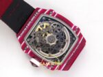 Richard Mille RM 67-02 Purple NTPT CRMA7 Arka Mekanizma Titanyum Köprü ve Çark Detayı Rich Factory Super Clone ETA — Kadran ve Bezel Görünümü