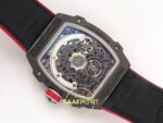 Richard Mille RM 67-02 Norway Black Red NTPT Arka Mekanizma Titanyum Köprü ve Çark Detayı Rich Factory Super Clone ETA — Kadran ve Bezel Görünümü