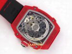 Richard Mille RM 67-02 Sebastien Buemi Red NTPT Arka Mekanizma Titanyum Köprü ve Çark Detayı Rich Factory Super Clone ETA — Kadran ve Bezel Görünümü
