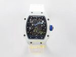 Richard Mille RM 67-02 White NTPT 2026 UAE Ön Cephe Kadran ve Kasa Görünümü Rich Factory Super Clone ETA — Kadran ve Bezel Görünümü