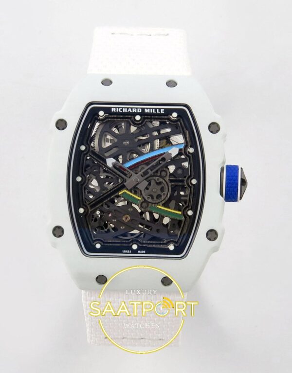 Richard Mille RM 67-02 White NTPT 2026 UAE Ön Cephe Kadran ve Kasa Görünümü Rich Factory Super Clone ETA