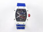 Richard Mille RM 67-02 White NTPT France Pro V2 Ön Cephe Kadran ve Kasa Görünümü Rich Factory Super Clone ETA — Kadran ve Bezel Görünümü