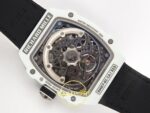 Richard Mille RM 67-02 White NTPT UAE Edition Arka Mekanizma Titanyum Köprü ve Çark Detayı Rich Factory Super Clone ETA — Kadran ve Bezel Görünümü
