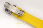 Richard Mille RM061 White Ceramic A9F on Yellow Rubber Strap ZF Factory 43mmx14mm Orijinal Toka Kilidi ve Kordon İç Detayı Super — Kadran ve Bezel Görünümü
