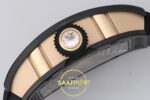 Richard Mille RM07 Ladies Black Ceramic Diamonds Bezel ZF Black ZF Factory 31.5mmx12mm Arka Kapak Gravür ve Super Clone Mekanizma — Kadran ve Bezel Görünümü