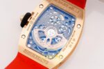 Richard Mille RM07 Ladies RG Diamonds Bezel ZF Red Diamonds ZF Factory 31.5mmx12mm Orijinal Toka Kilidi ve Kordon İç Detayı Super — Kadran ve Bezel Görünümü