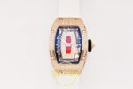 Richard Mille RM07 Ladies RG Diamonds Bezel ZF Red Diamonds ZF Factory 31.5mmx12mm Ön Cephe Kadran ve Kasa Görünümü Super Clone — Kadran ve Bezel Görünümü