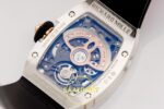 Richard Mille RM07 Ladies SS Diamonds Bezel ZF Black Diamonds ZF Factory 31.5mmx12mm Arka Kapak Gravür ve Super Clone Mekanizma — Kadran ve Bezel Görünümü