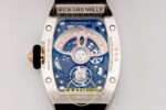 Richard Mille RM07 Ladies SS Diamonds Bezel ZF Black Diamonds ZF Factory 31.5mmx12mm Sağ Yan Kurma Tepesi ve Kasa Koruma Detayı — Kadran ve Bezel Görünümü