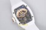 Richard Mille RM07 Ladies White Ceramic Diamonds Bezel ZF Red ZF Factory 31.5mmx12mm Gece Fosfor (Super-LumiNova) ve Kadran Detay — Kadran ve Bezel Görünümü