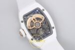 Richard Mille RM07 Ladies White Ceramic Diamonds Bezel ZF Black ZF Factory 31.5mmx12mm Gece Fosfor (Super-LumiNova) ve Kadran — Kadran ve Bezel Görünümü