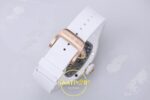 Richard Mille RM07 Ladies White Ceramic Diamonds Bezel ZF Red ZF Factory 31.5mmx12mm Orijinal Toka Kilidi ve Kordon İç Detayı — Kadran ve Bezel Görünümü
