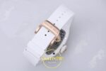 Richard Mille RM07 Ladies White Ceramic Diamonds Bezel ZF White ZF Factory 31.5mmx12mm Orijinal Toka Kilidi ve Kordon İç Detayı — Kadran ve Bezel Görünümü