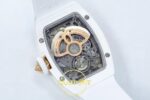 Richard Mille RM07 Ladies White Ceramic ZF Black Dial on ZF Factory 31.5mmx12mm Gece Fosfor (Super-LumiNova) ve Kadran Detay — Kadran ve Bezel Görünümü