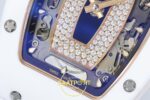 Richard Mille RM07 Ladies White Ceramic ZF Black Dial on ZF Factory 31.5mmx12mm Sol Yan Kasa Kalınlık ve Fırçalanmış Yüzey — Kadran ve Bezel Görünümü