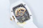 Richard Mille RM07 Ladies White Ceramic ZF White Dial on ZF Factory 31.5mmx12mm Gece Fosfor (Super-LumiNova) ve Kadran Detay — Kadran ve Bezel Görünümü