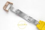 Richard Mille RM88 Tourbillon Smiley White Ceramic RMF on Yellow ZF Factory 41mmx17mm Gece Fosfor (Super-LumiNova) ve Kadran — Kadran ve Bezel Görünümü