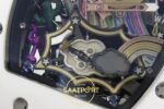 Richard Mille RM88 Tourbillon Smiley White Ceramic RMF on White ZF Factory 41mmx17mm Yatay Kasa, Bezel ve Kordon Bütünlüğü Super — Kadran ve Bezel Görünümü