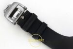 Richard Mille ZGF Custom Made RM061 Black Ceramic Green Inner ZF Factory 43mmx15mm Arka Kapak Gravür ve Super Clone Mekanizma — Kadran ve Bezel Görünümü