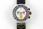 Rolex Daytona DIW Porsche 911 S/T White Carbon SONIC SONIC Factory 40mmx12.5mm Ön Cephe Kadran ve Kasa Görünümü Super Clone ETA — Kadran ve Bezel Görünümü