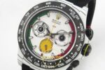 Rolex Daytona DIW Porsche 911 S/T White Carbon SONIC SONIC Factory 40mmx12.5mm Sağ 45 Derece Çapraz Kasa ve Kurma Tepesi Profili — Kadran ve Bezel Görünümü
