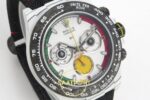 Rolex Daytona DIW Porsche 911 S/T White Carbon SONIC SONIC Factory 40mmx12.5mm Sol 45 Derece Çapraz Kasa ve Bezel Profili Super — Kadran ve Bezel Görünümü
