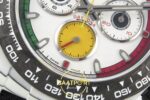 Rolex Daytona DIW Porsche 911 S/T White Carbon SONIC SONIC Factory 40mmx12.5mm Yatay Kasa, Bezel ve Kordon Bütünlüğü Super Clone — Kadran ve Bezel Görünümü