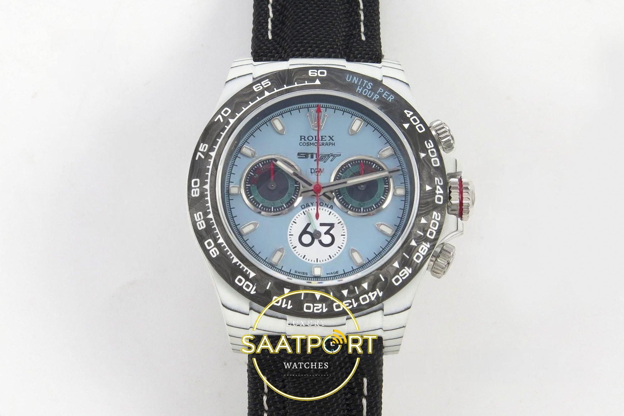 Rolex Daytona DIW SONIC Porsche 911S/T Carbon Case and 40mmx12.5mm NTPT Siyah Kadran SONIC Factory Super Clone ETA Saat - Ön Cephe Kadran ve Kasa Görünümü Rolex Daytona DIW SONIC Porsche 911S/T Carbon Case and SONIC Factory 40mmx12.5mm Ön Cephe Kadran ve Kasa Görünümü Super Clone ETA