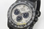 Rolex Daytona SONIC Carbon Case and Bezel Meteorite Stick SONIC Factory 40mmx12.5mm Sağ 45 Derece Çapraz Kasa ve Kurma Tepesi — Kadran ve Bezel Görünümü