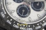 Rolex Daytona SONIC Carbon Case and Bezel Meteorite Stick SONIC Factory 40mmx12.5mm Yatay Kasa, Bezel ve Kordon Bütünlüğü Super — Kadran ve Bezel Görünümü