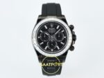 Rolex Daytona SONIC RXF Diamond bezel Black dial DD4801 SONIC Factory 40mmx12.5mm Ön Cephe Kadran ve Kasa Görünümü Super Clone — Kadran ve Bezel Görünümü