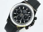 Rolex Daytona SONIC RXF Diamond bezel Black dial DD4801 SONIC Factory 40mmx12.5mm Sol 45 Derece Çapraz Kasa ve Bezel Profili — Kadran ve Bezel Görünümü