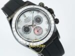 Rolex Daytona SONIC RXF Diamond bezel Pearl mother pearl SONIC Factory 40mmx12.5mm Sağ 45 Derece Çapraz Kasa ve Kurma Tepesi — Kadran ve Bezel Görünümü