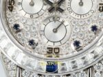 Rolex Daytona SONIC RXF Diamond dial Diamond bezel, diamond SONIC Factory 40mmx12.5mm Sol Yan Kasa Kalınlık ve Fırçalanmış Yüzey — Kadran ve Bezel Görünümü