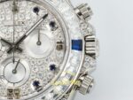 Rolex Daytona SONIC RXF Diamond dial Diamond bezel, diamond SONIC Factory 40mmx12.5mm Yatay Kasa, Bezel ve Kordon Bütünlüğü Super — Kadran ve Bezel Görünümü